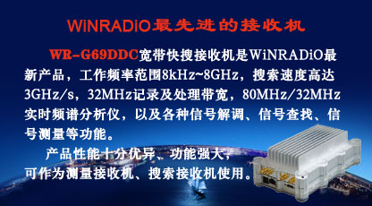 WR-G69DDCe宽段宽带快搜接收机
